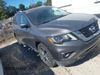 ✅ 2019 Nissan Pathfinder Platinum • VIN: 5N1DR2MM1KC642787 • Lot: 43531899. Listed on IAAI with 227,599 mi. Free auction sales archive from the USA and detailed vehicle history report at DreamBid. Image 1.