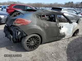 2016 Hyundai Veloster Turbo with VIN KMHTC6AE0GU257272, listed as a Copart auction lot 41805774 with Not provided miles and Non repairable. Bid and sale history available at DreamBid. Image 3.