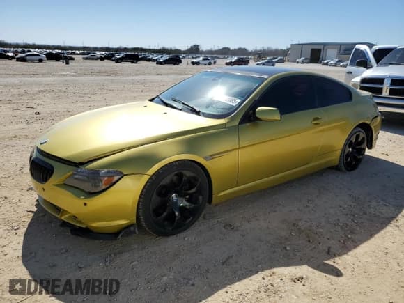 ✅ 2006 BMW 6 Series 650Ci • VIN: WBAEH13466CR50242 • Lot: 43722085. Listed on Copart with 163,867 mi. Free auction sales archive from the USA and detailed vehicle history report at DreamBid. Image 1.