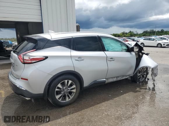 ✅ 2017 Nissan Murano Platinum • VIN: 5N1AZ2MG0HN154196 • Lot: 68750655. Listed on Copart with 95,582 mi. Free auction sales archive from the USA and detailed vehicle history report at DreamBid. Image 3.