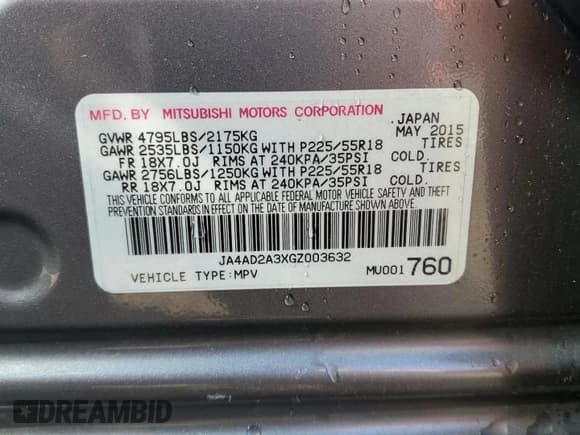 ✅ 2016 Mitsubishi Outlander ES • VIN: JA4AD2A3XGZ003632 • Lot: 80991855. Wystawiony na Copart z przebiegiem 111 410 mil. Bezpłatny archiwum sprzedaży aukcyjnych z USA i szczegółowy raport historii pojazdu na DreamBid. Zdjęcie 13.