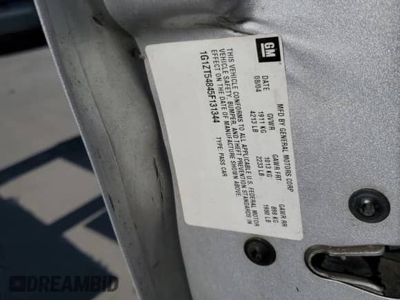 2005 Chevrolet Malibu LS with VIN 1G1ZT54845F131344, listed as a Copart auction lot 77036744 with 293,645 mi miles and Salvage title. Bid and sale history available at DreamBid. Image 12.