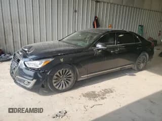✅ 2017 Genesis G90 Premium • VIN: KMHG34JA8HU027869 • Лот: 59992215. Опубликован ранее на Copart с пробегом 143 421 миль. Бесплатный доступ к архиву аукционных продаж из США и подробный отчёт об истории автомобиля на DreamBid. Изображение 1.
