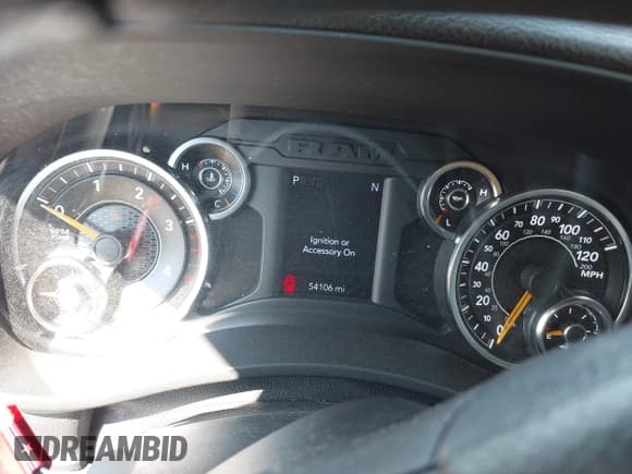 ✅ 2020 Ram 2500 Tradesman • VIN: 3C6UR5CL5LG125710 • Lot: 43217068. Listed on IAAI with 54,106 mi. Free auction sales archive from the USA and detailed vehicle history report at DreamBid. Image 7.