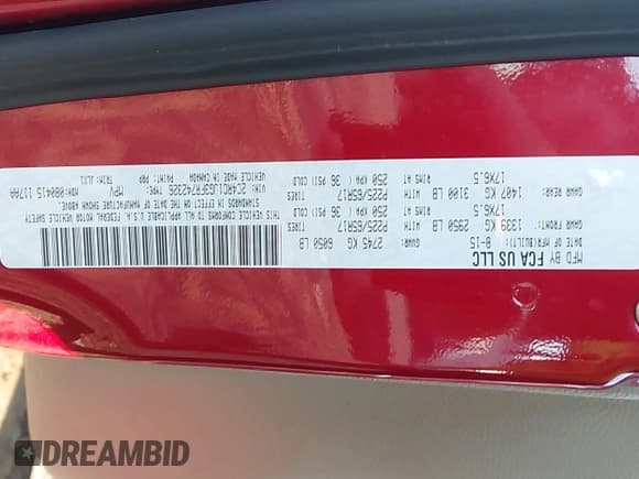 ✅ 2015 Chrysler Town & Country Limited • VIN: 2C4RC1JG3FR742326 • Лот: 43463963. Опубликован ранее на IAAI с пробегом 113 015 миль. Бесплатный доступ к архиву аукционных продаж из США и подробный отчёт об истории автомобиля на DreamBid. Изображение 9.