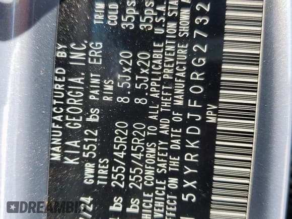 ✅ 2024 Kia Sorento X-Line SX Prestige • VIN: 5XYRKDJF0RG273247 • Lot: 66150985. Wystawiony na Copart z przebiegiem 19 120 mil. Bezpłatny archiwum sprzedaży aukcyjnych z USA i szczegółowy raport historii pojazdu na DreamBid. Zdjęcie 14.