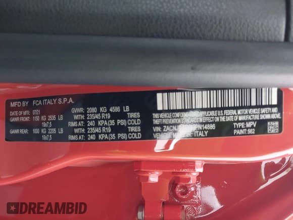 ✅ 2021 Jeep Renegade 80th Anniversary • VIN: ZACNJDBB9MPN14886 • Lot: 42623085. Wystawiony na IAAI z przebiegiem 30 640 mil. Bezpłatny archiwum sprzedaży aukcyjnych z USA i szczegółowy raport historii pojazdu na DreamBid. Zdjęcie 9.