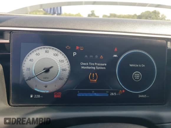 2023 Hyundai Santa Cruz SEL with VIN 5NTJC4AE0PH076202, listed as a Copart auction lot 81050525 with 34,465 mi miles and Salvage title. Bid and sale history available at DreamBid. Image 9.