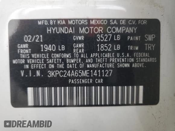✅ 2021 Hyundai Accent SE • VIN: 3KPC24A65ME141127 • Лот: 81025004. Опубликован ранее на Copart с пробегом 72 669 миль. Бесплатный доступ к архиву аукционных продаж из США и подробный отчёт об истории автомобиля на DreamBid. Изображение 12.