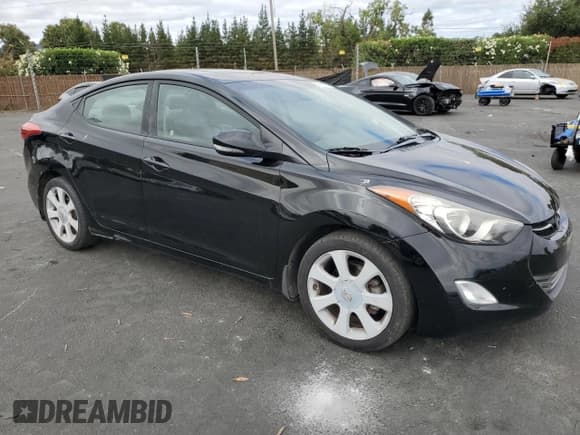 ✅ 2013 Hyundai Elantra Limited • VIN: KMHDH4AE6DU657973 • Lot: 65929675. Listed on Copart with 86,512 mi. Free auction sales archive from the USA and detailed vehicle history report at DreamBid. Image 4.