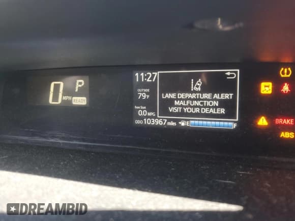 ✅ 2018 Toyota Prius One • VIN: JTDKDTB33J1602697 • Lot: 83778085. Listed on Copart with 103,967 mi. Free auction sales archive from the USA and detailed vehicle history report at DreamBid. Image 9.