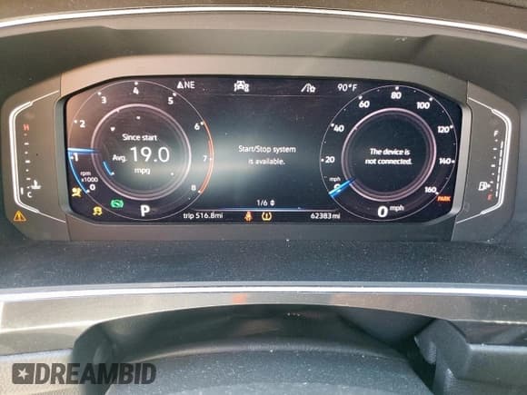 ✅ 2020 Volkswagen Tiguan SEL Premium R-Line • VIN: 3VV4B7AX1LM181516 • Лот: 86482585. Опубликован ранее на Copart с пробегом 62 383 миль. Бесплатный доступ к архиву аукционных продаж из США и подробный отчёт об истории автомобиля на DreamBid. Изображение 9.