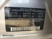 ✅ 2011 Hyundai Sonata GLS • VIN: 5NPEB4AC5BH114419 • Лот: 76599854. Опубликован ранее на Copart с пробегом 85 553 миль. Бесплатный доступ к архиву аукционных продаж из США и подробный отчёт об истории автомобиля на DreamBid. Изображение 13.