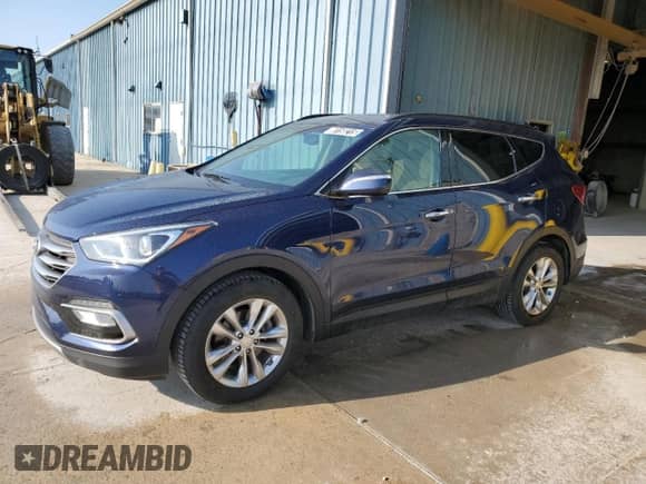 2017 Hyundai Santa Fe 2.0T with VIN 5XYZUDLA4HG478449, listed as a Copart auction lot 80158215 with 130,566 mi miles and Clean title. Bid and sale history available at DreamBid. Image 1.