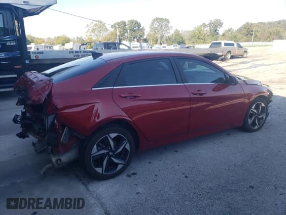 ✅ 2023 Hyundai Elantra Limited • VIN: KMHLP4AG5PU431024 • Lot: 86297935. Listed on Copart with 87,556 mi. Free auction sales archive from the USA and detailed vehicle history report at DreamBid. Image 3.