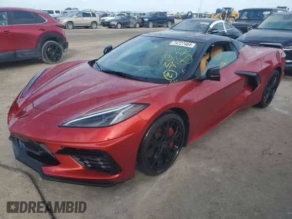 2022 Chevrolet Corvette 3LT с VIN 1G1YC3D49N5113621, выставлен на аукционе Copart как лот 74727464 с пробегом Не указан миль и На запчасти • Non repairable. История ставок и продаж доступна на DreamBid. Изображение 1.