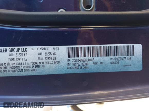 ✅ 2014 Dodge Charger SE • VIN: 2C3CDXBG9EH144819 • Lot: 43650728. Listed on IAAI with 236,620 mi. Free auction sales archive from the USA and detailed vehicle history report at DreamBid. Image 9.