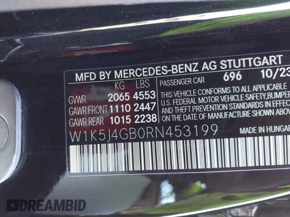 ✅ 2024 Mercedes-Benz CLA 250 • VIN: W1K5J4GB0RN453199 • Лот: 42997699. Опубликован ранее на IAAI с пробегом 9 579 миль. Бесплатный доступ к архиву аукционных продаж из США и подробный отчёт об истории автомобиля на DreamBid. Изображение 9.