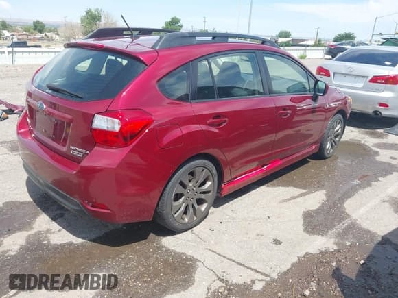 ✅ 2013 Subaru Impreza Special Sports Premium • VIN: JF1GPAL63DH838293 • Lot: 42454613. Listed on IAAI with 54,895 mi. Free auction sales archive from the USA and detailed vehicle history report at DreamBid. Image 4.