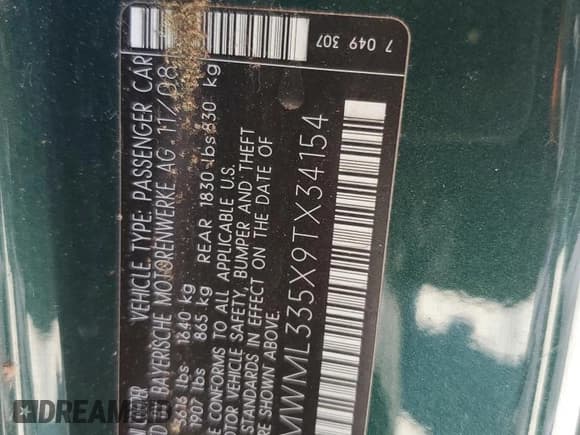 ✅ 2009 MINI Clubman • VIN: WMWML335X9TX34154 • Lot: 69291905. Listed on Copart with 89,821 mi. Free auction sales archive from the USA and detailed vehicle history report at DreamBid. Image 14.