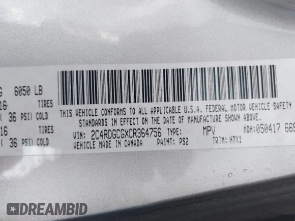 ✅ 2012 Dodge Grand Caravan SXT • VIN: 2C4RDGCGXCR364756 • Lot: 41265091. Wystawiony na IAAI z przebiegiem 271 731 mil. Bezpłatny archiwum sprzedaży aukcyjnych z USA i szczegółowy raport historii pojazdu na DreamBid. Zdjęcie 9.