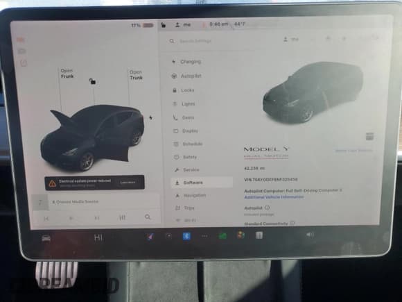 ✅ 2022 Tesla Model Y Performance • VIN: 7SAYGDEF6NF325458 • Lot: 87306575. Listed on Copart with 42,238 mi. Free auction sales archive from the USA and detailed vehicle history report at DreamBid. Image 9.