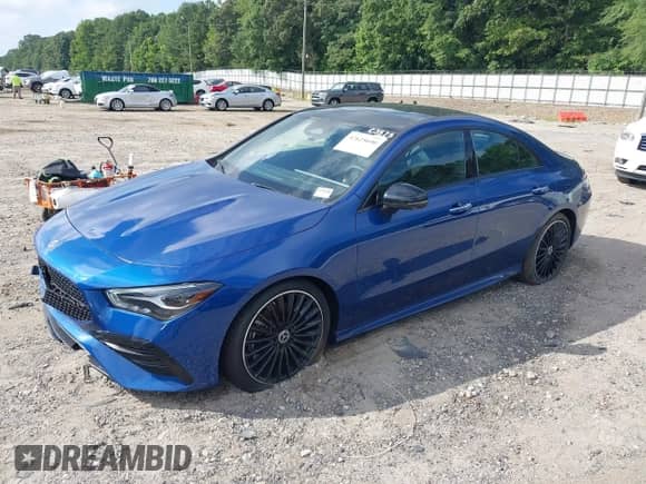 2025 Mercedes-Benz CLA 250 с VIN W1K5J4GB2SN517412, выставлен на аукционе IAAI как лот 42625690 с пробегом 1 047 миль миль и . История ставок и продаж доступна на DreamBid. Изображение 2.