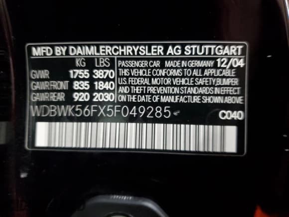 ✅ 2005 Mercedes-Benz SLK 230/320 • VIN: WDBWK56FX5F049285 • Lot: 73306494. Listed on Copart with 94,785 mi. Free auction sales archive from the USA and detailed vehicle history report at DreamBid. Image 12.