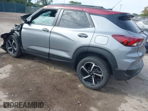 2023 Chevrolet TrailBlazer RS with VIN KL79MUSL5PB183725, listed as a IAAI auction lot 43273438 with 51,787 mi miles and . Bid and sale history available at DreamBid. Image 3.