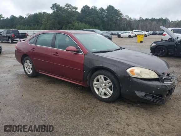2009 Chevrolet Impala LT with VIN 2G1WC57M091316385, listed as a Copart auction lot 71391055 with 207,854 mi miles and Salvage title. Bid and sale history available at DreamBid. Image 4.