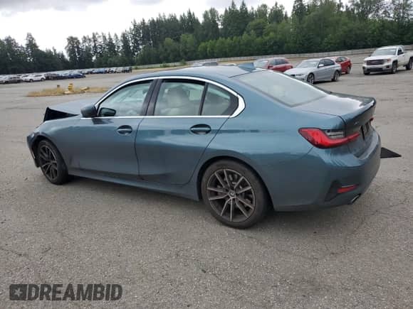2021 BMW 3 Series 330i xDrive z VIN 3MW5R7J01M8C09551, wystawiony jako Copart lot #59443805 z przebiegiem Nie podano mil oraz Szkoda całkowita • Salvage title. Historia ofert i sprzedaży dostępna na DreamBid. Obrazek 2.