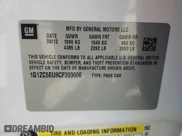 ✅ 2012 Chevrolet Malibu 1LT • VIN: 1G1ZC5EU8CF393666 • Lot: 87109685. Wystawiony na Copart z przebiegiem 298 354 mil. Bezpłatny archiwum sprzedaży aukcyjnych z USA i szczegółowy raport historii pojazdu na DreamBid. Zdjęcie 12.