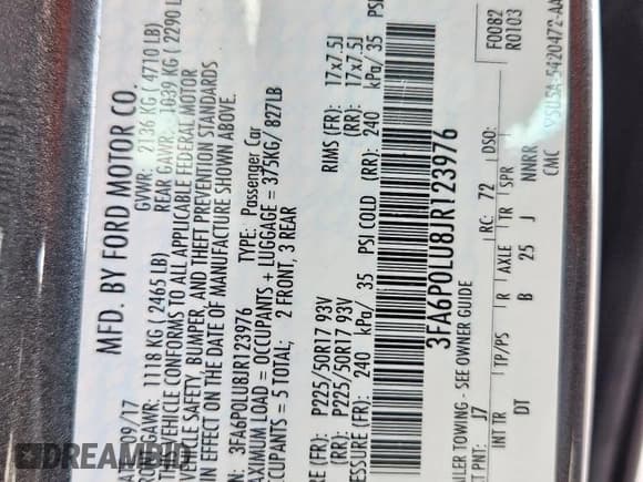 ✅ 2018 Ford Fusion SE • VIN: 3FA6P0LU8JR123976 • Lot: 93169985. Wystawiony na Copart z przebiegiem 144 015 mil. Bezpłatny archiwum sprzedaży aukcyjnych z USA i szczegółowy raport historii pojazdu na DreamBid. Zdjęcie 12.