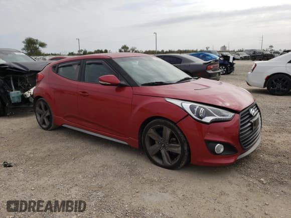 ✅ 2013 Hyundai Veloster Turbo • VIN: KMHTC6AE3DU108320 • Lot: 76412154. Listed on Copart with 95,884 mi. Free auction sales archive from the USA and detailed vehicle history report at DreamBid. Image 4.