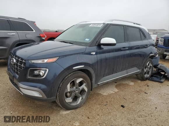 2020 Hyundai Venue SEL с VIN KMHRC8A31LU024547, выставлен на аукционе Copart как лот 84944924 с пробегом 33 684 миль миль и Списание • Salvage title. История ставок и продаж доступна на DreamBid. Изображение 1.