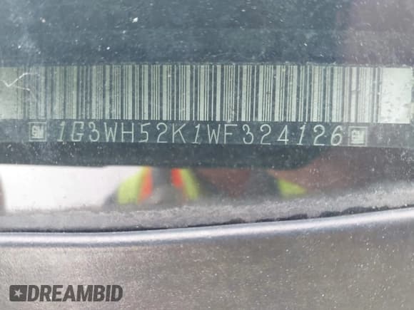 ✅ 1998 Oldsmobile Intrigue GX • VIN: 1G3WH52K1WF324126 • Lot: 41706270. Listed on IAAI with 259,817 mi. Free auction sales archive from the USA and detailed vehicle history report at DreamBid. Image 9.