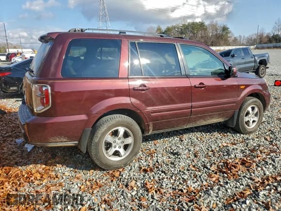 ✅ 2007 Honda Pilot EX-L • VIN: 5FNYF18507B006044 • Lot: 94683325. Listed on Copart with 212,004 mi. Free auction sales archive from the USA and detailed vehicle history report at DreamBid. Image 3.