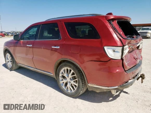 ✅ 2015 Dodge Durango Citadel • VIN: 1C4SDHET0FC891865 • Lot: 57256515. Listed on Copart with 169,023 mi. Free auction sales archive from the USA and detailed vehicle history report at DreamBid. Image 2.
