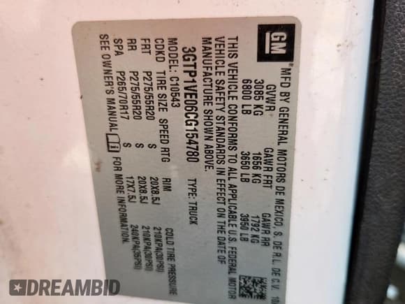 ✅ 2012 GMC Sierra 1500 SLE • VIN: 3GTP1VE06CG154780 • Lot: 70007875. Wystawiony na Copart z przebiegiem 253 055 mil. Bezpłatny archiwum sprzedaży aukcyjnych z USA i szczegółowy raport historii pojazdu na DreamBid. Zdjęcie 12.