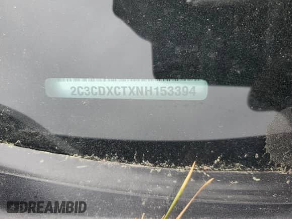 2022 Dodge Charger R/T with VIN 2C3CDXCTXNH153394, listed as a Copart auction lot 47682344 with 38,858 mi miles and Salvage title. Bid and sale history available at DreamBid. Image 12.