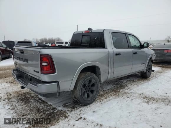 ✅ 2025 Ram 1500 Big Horn • VIN: 1C6RRFFG0SN537632 • Lot: 44678815. Listed on Copart with 7,056 mi. Free auction sales archive from the USA and detailed vehicle history report at DreamBid. Image 3.