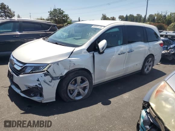 ✅ 2020 Honda Odyssey EX • VIN: 5FNRL6H53LB041388 • Лот: 68505125. Опубликован ранее на Copart с пробегом 47 212 миль. Бесплатный доступ к архиву аукционных продаж из США и подробный отчёт об истории автомобиля на DreamBid. Изображение 1.