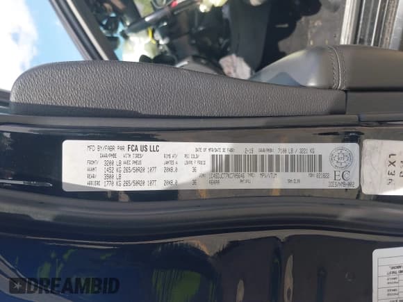 ✅ 2019 Dodge Durango R/T • VIN: 1C4SDJCT7KC705646 • Lot: 42530065. Wystawiony na IAAI z przebiegiem 92 766 mil. Bezpłatny archiwum sprzedaży aukcyjnych z USA i szczegółowy raport historii pojazdu na DreamBid. Zdjęcie 9.