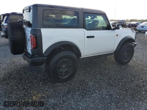 ✅ 2023 Ford Bronco • VIN: 1FMDE5CH4PLB68214 • Lot: 80103624. Listed on Copart with 15,189 mi. Free auction sales archive from the USA and detailed vehicle history report at DreamBid. Image 3.