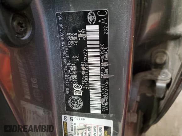 ✅ 2008 Toyota Corolla CE • VIN: 2T1BR32E18C932878 • Lot: 86283515. Listed on Copart with Not provided. Free auction sales archive from the USA and detailed vehicle history report at DreamBid. Image 13.