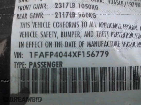 ✅ 1999 Ford Mustang • VIN: 1FAFP4044XF156779 • Lot: 23850768. Wystawiony na IAAI z przebiegiem Nie podano. Bezpłatny archiwum sprzedaży aukcyjnych z USA i szczegółowy raport historii pojazdu na DreamBid. Zdjęcie 9.