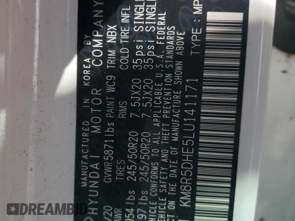 ✅ 2020 Hyundai Palisade Limited • VIN: KM8R5DHE5LU141171 • Лот: 46617405. Опубликован ранее на Copart с пробегом 97 191 миль. Бесплатный доступ к архиву аукционных продаж из США и подробный отчёт об истории автомобиля на DreamBid. Изображение 14.