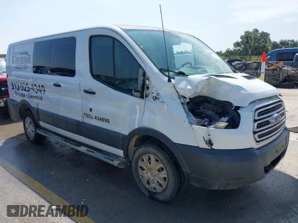 ✅ 2015 Ford Transit Cargo • VIN: 1FTNR1ZM0FKA76693 • Lot: 42982157. Listed on IAAI with 177,862 mi. Free auction sales archive from the USA and detailed vehicle history report at DreamBid. Image 1.