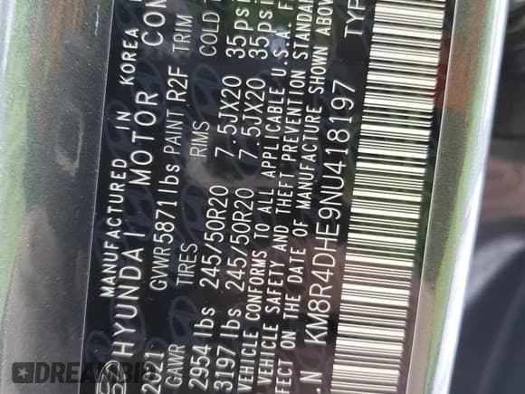 ✅ 2022 Hyundai Palisade SEL • VIN: KM8R4DHE9NU418197 • Лот: 45343365. Опубликован ранее на Copart с пробегом 47 504 миль. Бесплатный доступ к архиву аукционных продаж из США и подробный отчёт об истории автомобиля на DreamBid. Изображение 15.