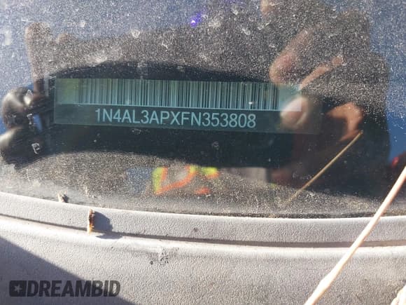 ✅ 2015 Nissan Altima S • VIN: 1N4AL3APXFN353808 • Лот: 43699393. Опубликован ранее на IAAI с пробегом 121 430 миль. Бесплатный доступ к архиву аукционных продаж из США и подробный отчёт об истории автомобиля на DreamBid. Изображение 9.